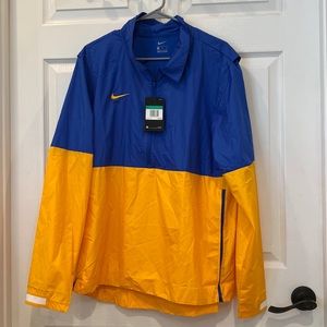 Nwt - Nike blue and yellow windbreaker poncho